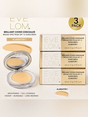EVE LOM Brilliant Cover Concealer - Alabaster 1 ~Set of 3 *Discontinued*